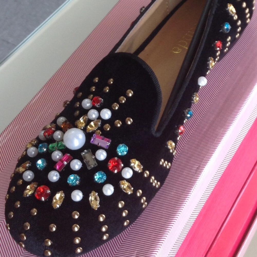 AMANDA - Jewel Embellished Ballet Flat NIB